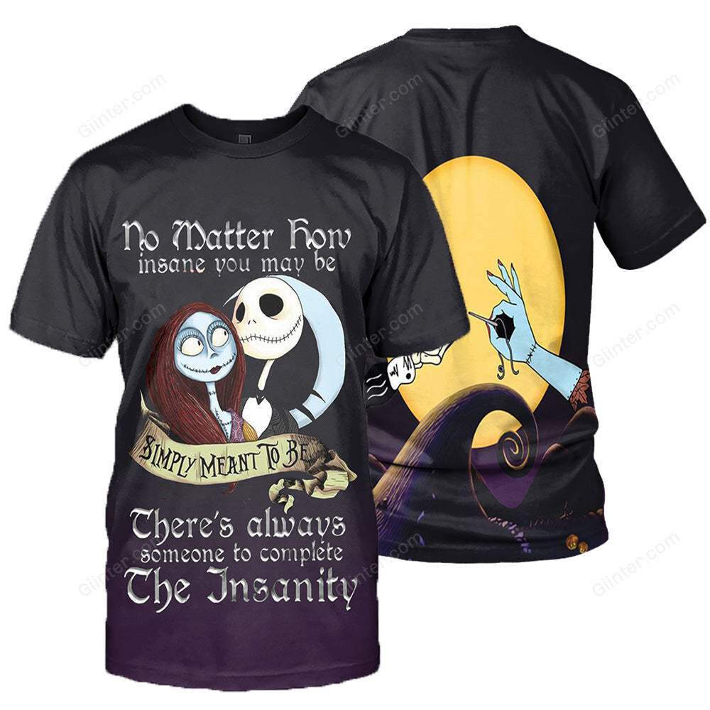 Jack Skellington 3D All Over Printed Shirts For Men And Women 194