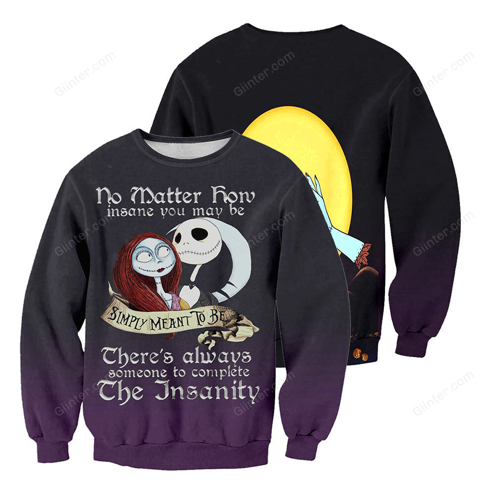 Jack Skellington 3D All Over Printed Shirts For Men And Women 194