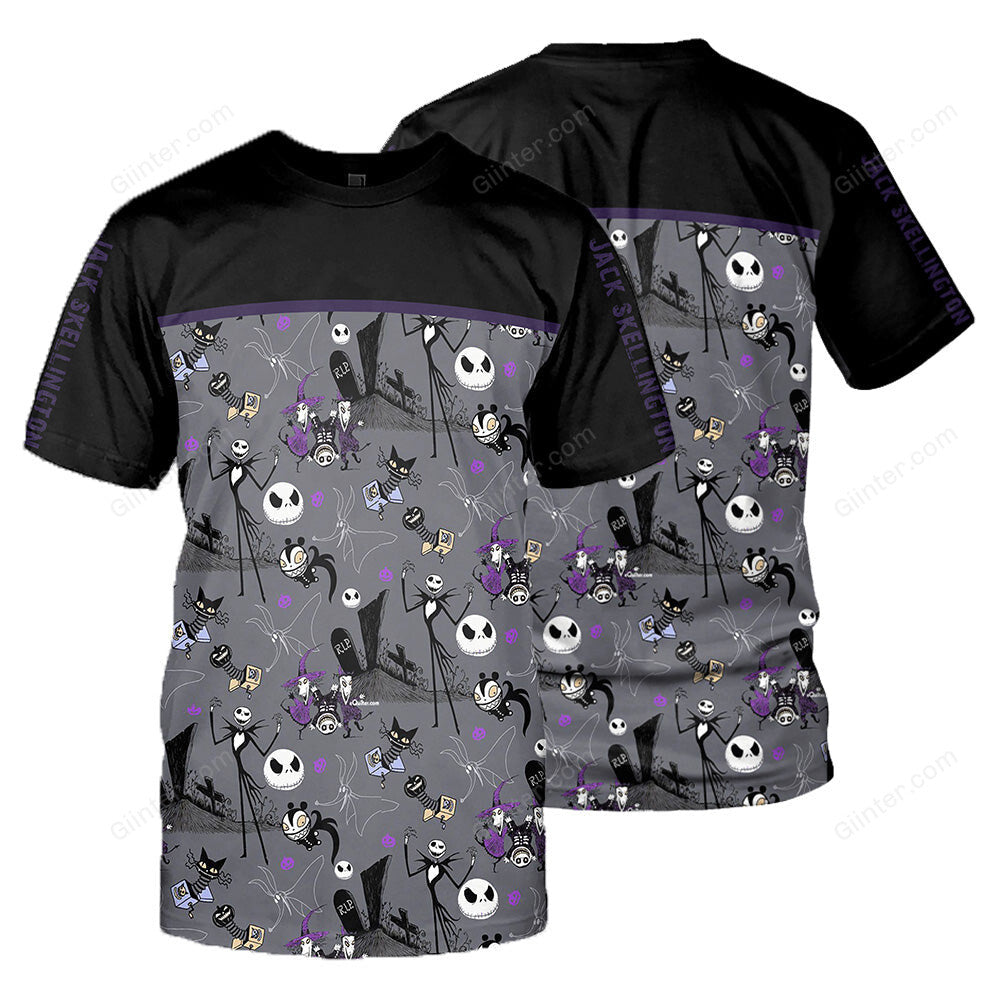 Jack Skellington 3D All Over Printed Shirts For Men And Women 199