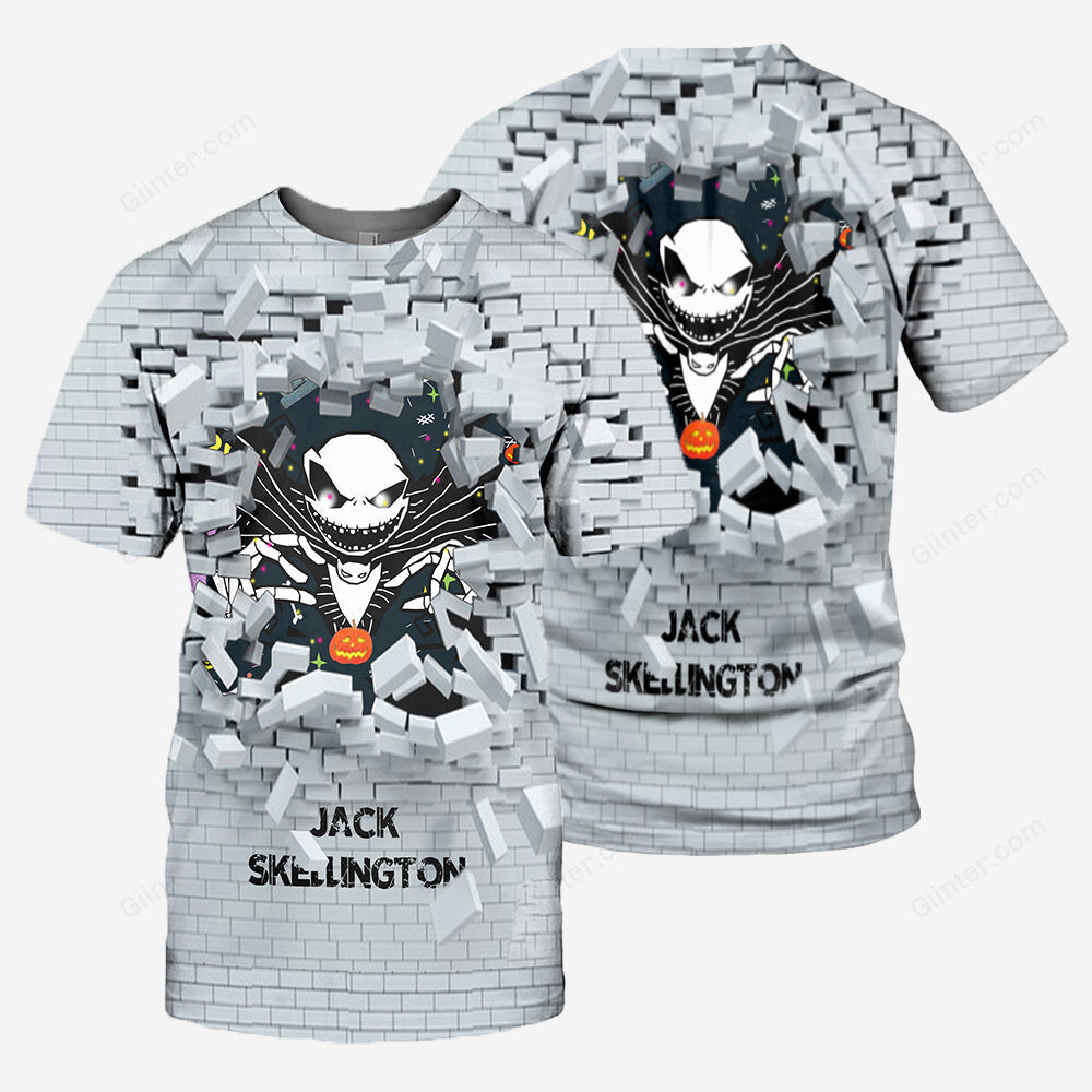 Jack Skellington 3D All Over Printed Shirts For Men And Women 20
