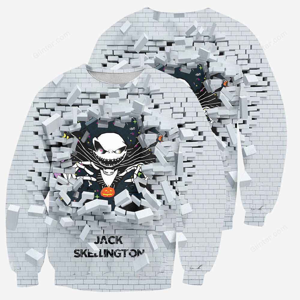 Jack Skellington 3D All Over Printed Shirts For Men And Women 20