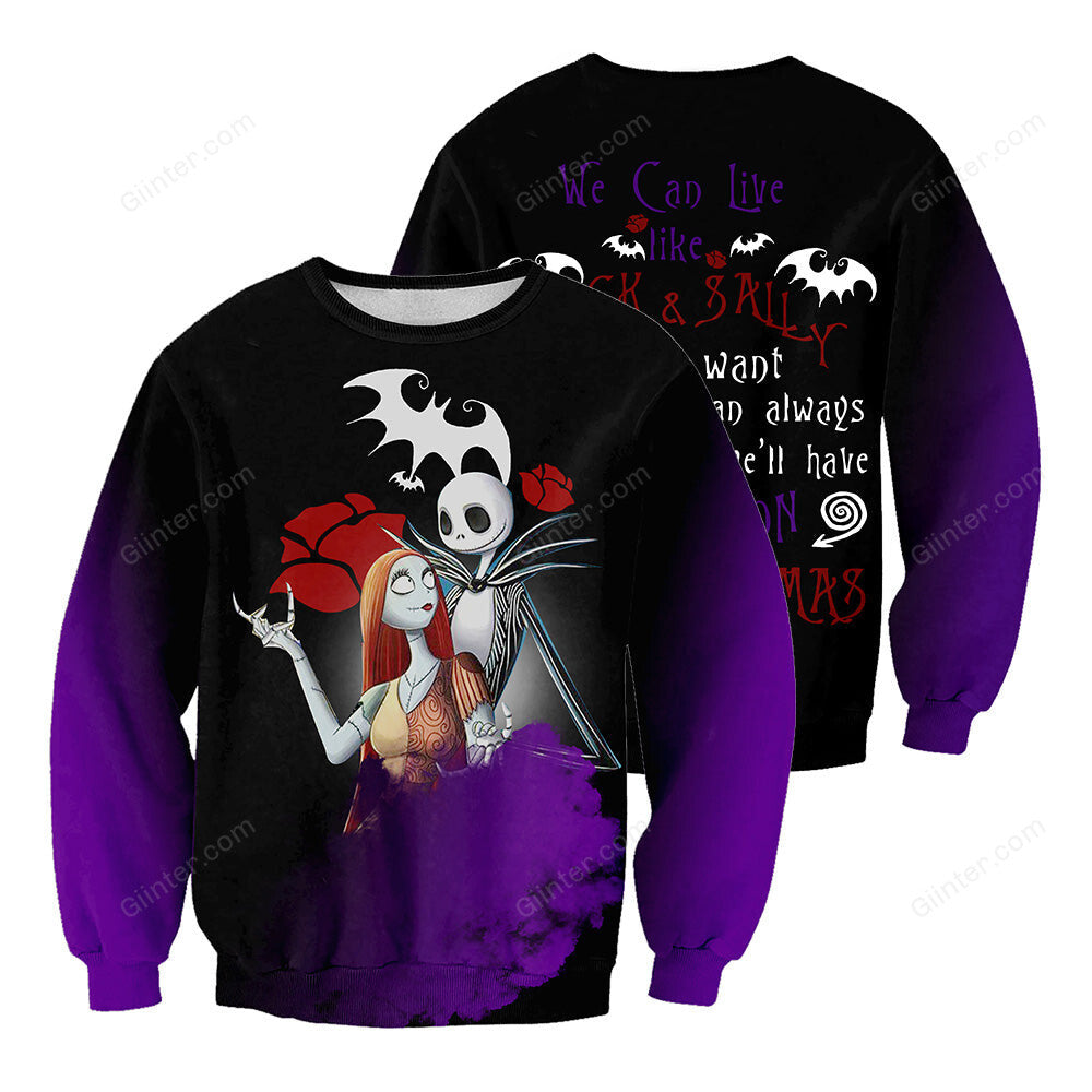 Jack Skellington 3D All Over Printed Shirts For Men And Women 222