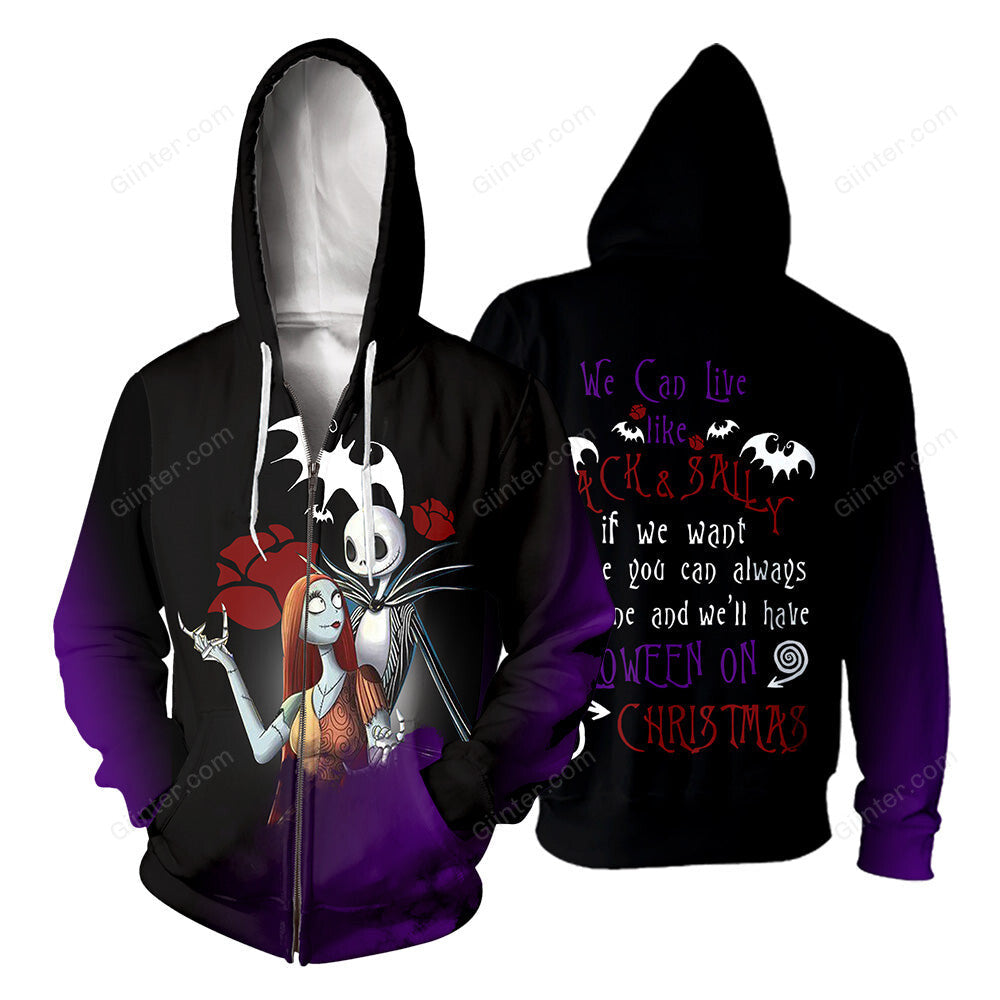 Jack Skellington 3D All Over Printed Shirts For Men And Women 222