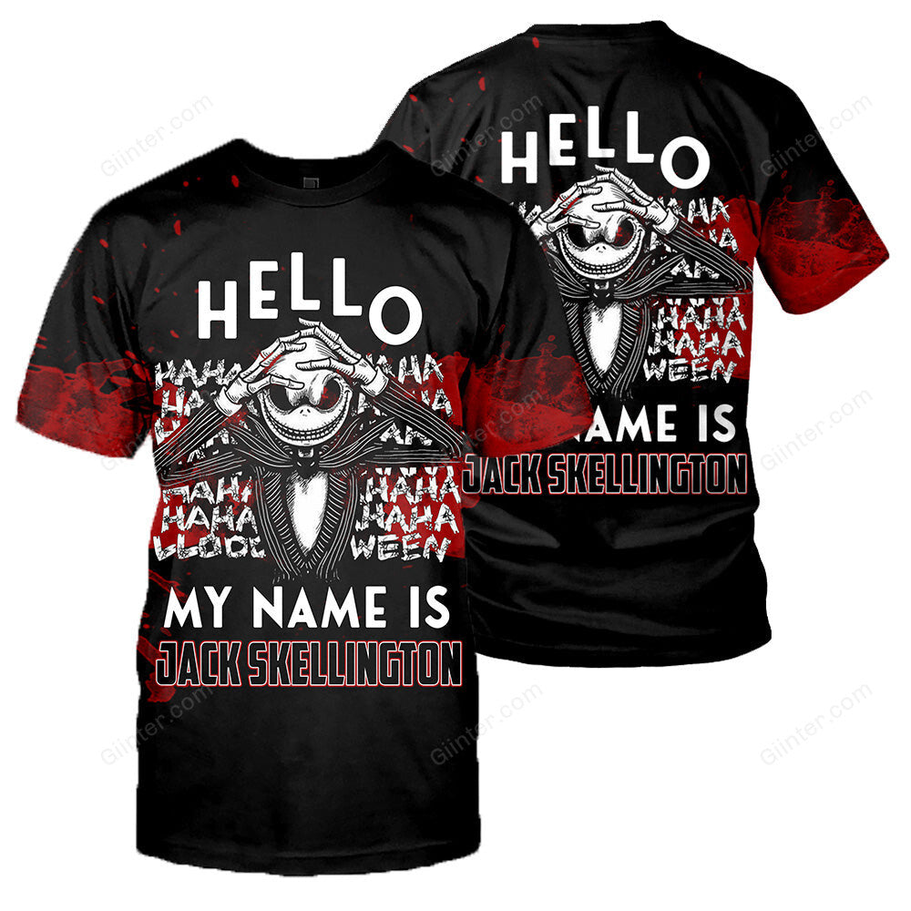 Jack Skellington 3D All Over Printed Shirts For Men And Women 228