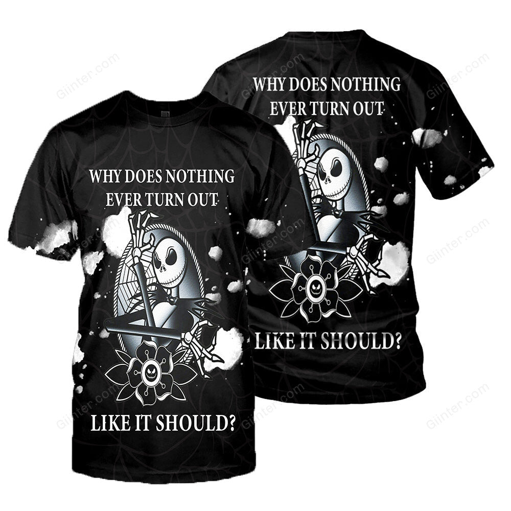 Jack Skellington 3D All Over Printed Shirts For Men And Women 234