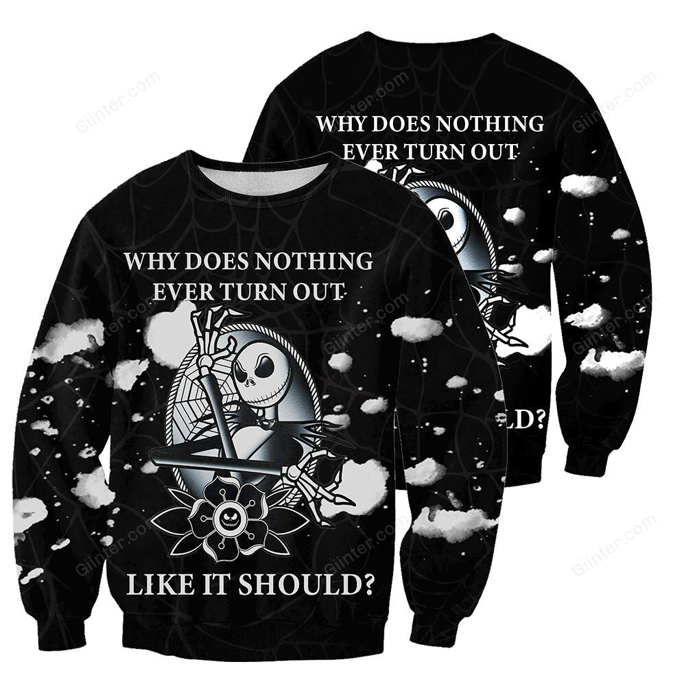 Jack Skellington 3D All Over Printed Shirts For Men And Women 234