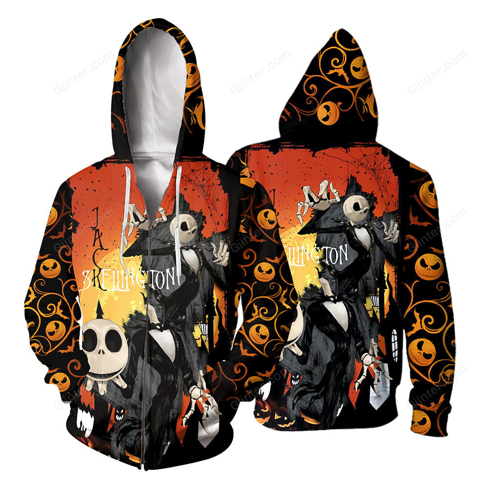 Jack Skellington 3D All Over Printed Shirts For Men And Women 235
