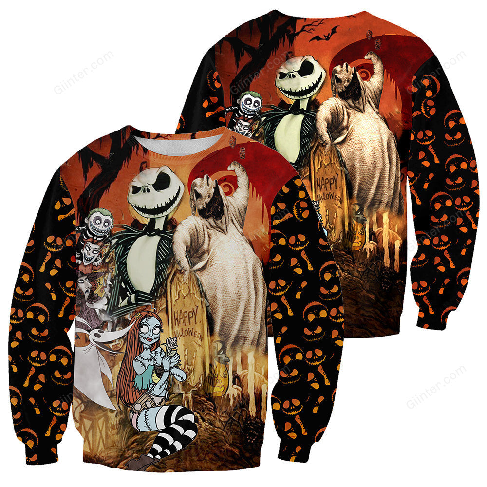 Jack Skellington 3D All Over Printed Shirts For Men And Women 236