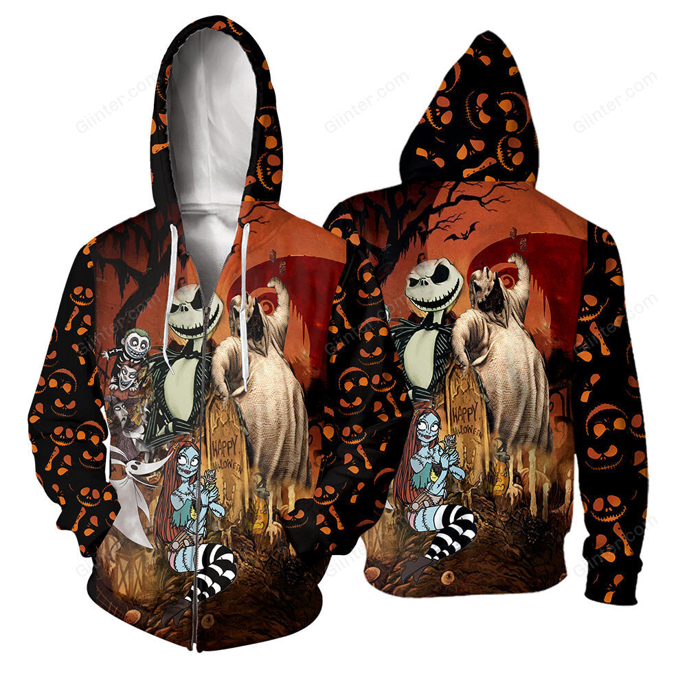 Jack Skellington 3D All Over Printed Shirts For Men And Women 236