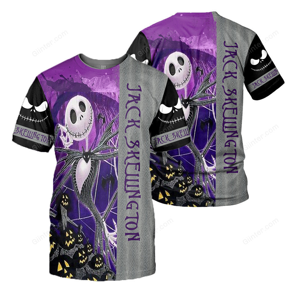 Jack Skellington 3D All Over Printed Shirts For Men And Women 242