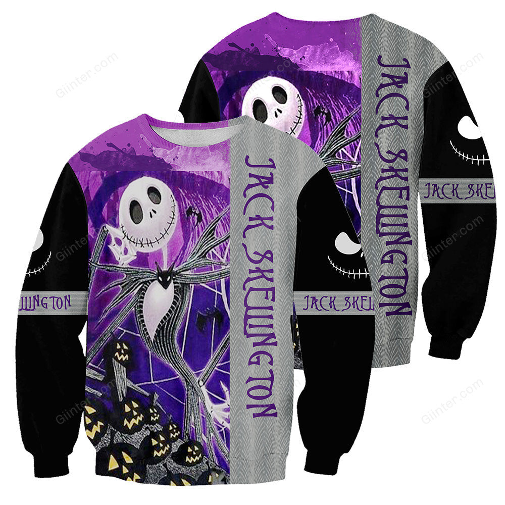 Jack Skellington 3D All Over Printed Shirts For Men And Women 242