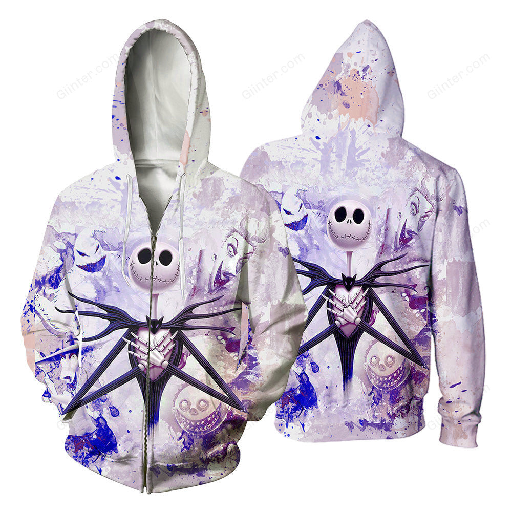 Jack Skellington 3D All Over Printed Shirts For Men And Women 25