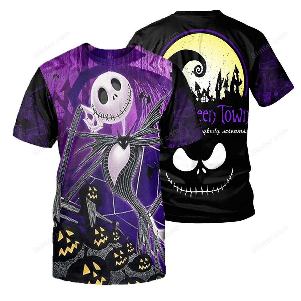 Jack Skellington 3D All Over Printed Shirts For Men And Women 268