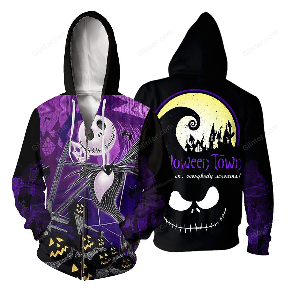 Jack Skellington 3D All Over Printed Shirts For Men And Women 268