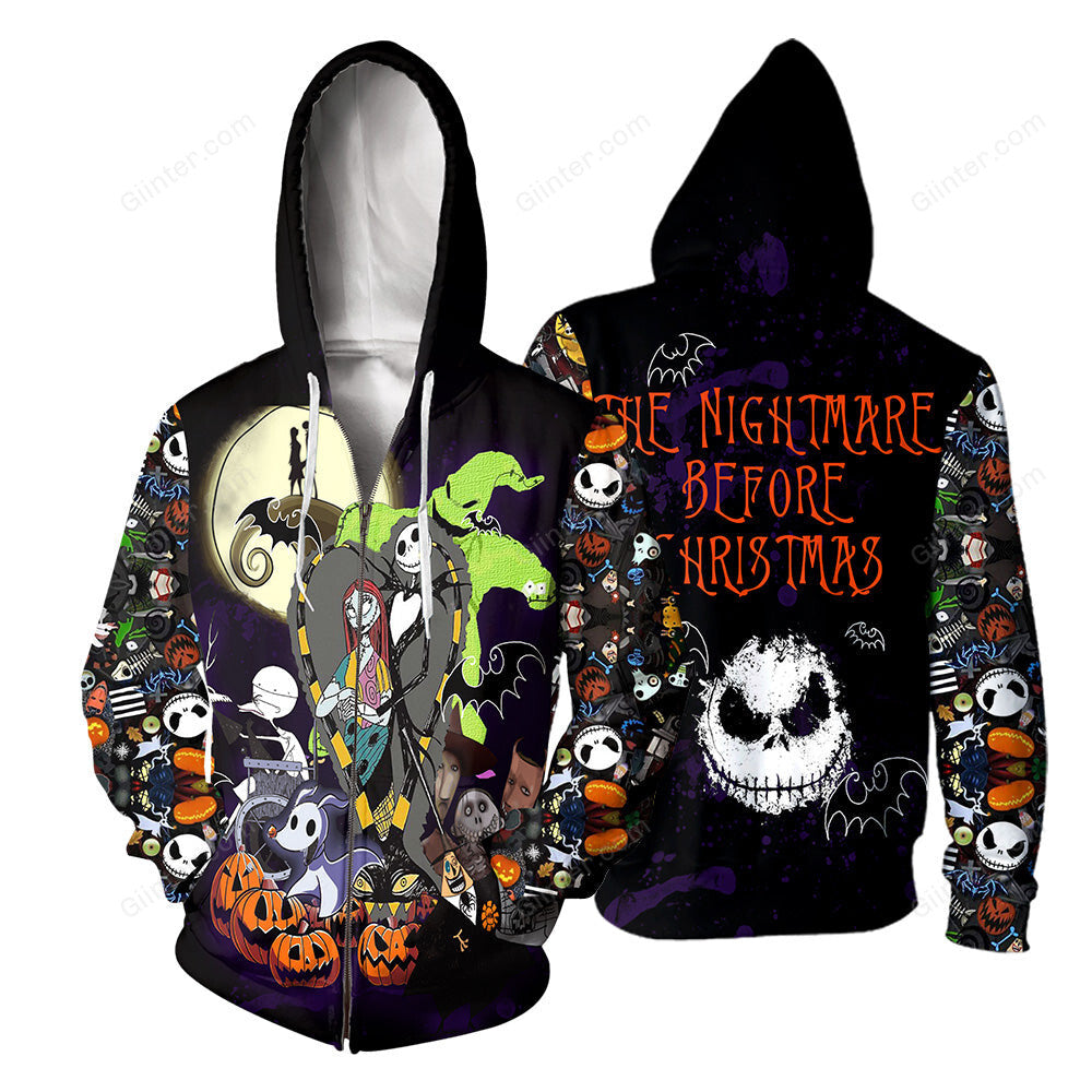 Jack Skellington 3D All Over Printed Shirts For Men And Women 273