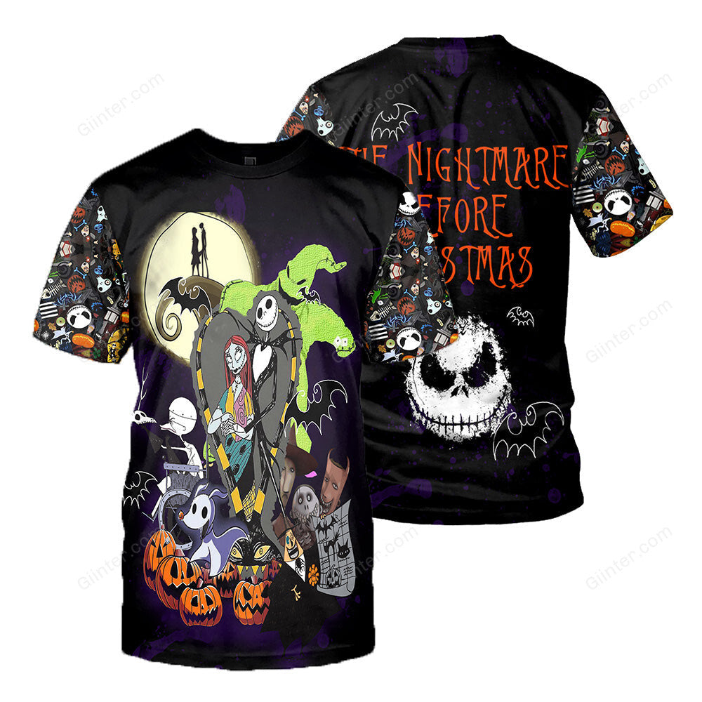 Jack Skellington 3D All Over Printed Shirts For Men And Women 273