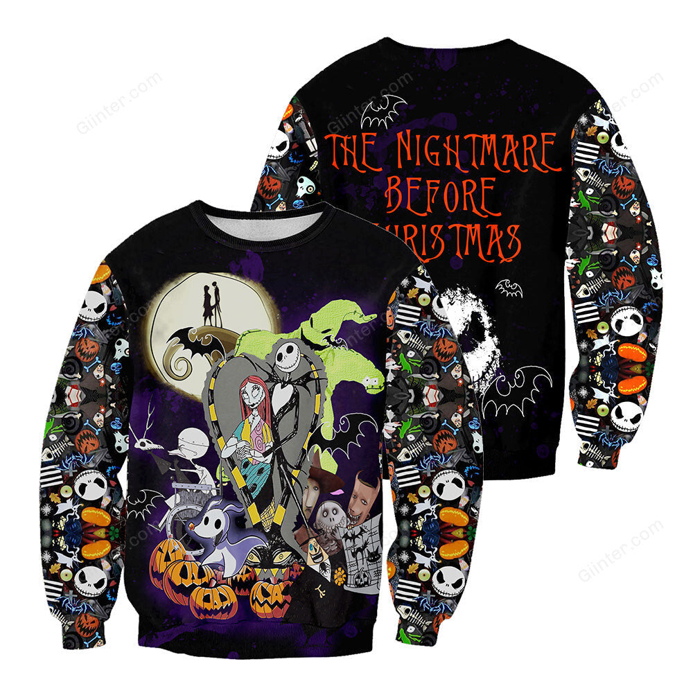 Jack Skellington 3D All Over Printed Shirts For Men And Women 273