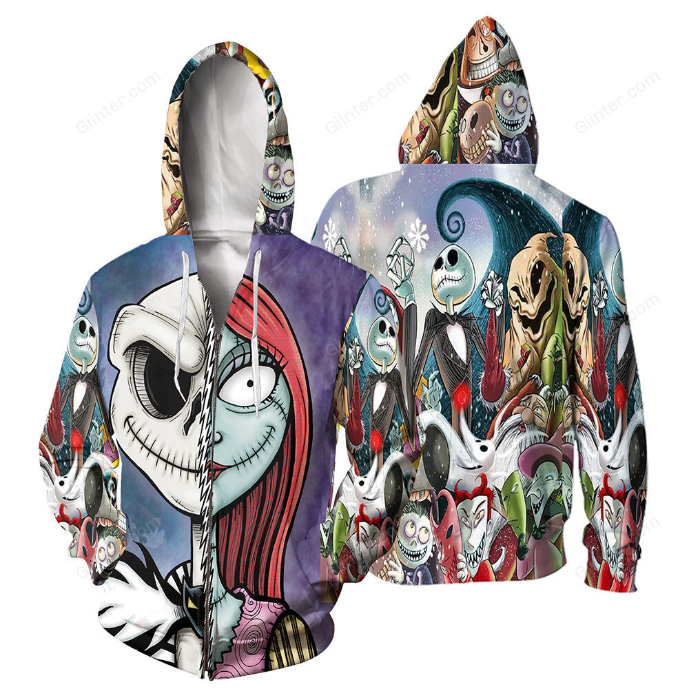 Jack Skellington 3D All Over Printed Shirts For Men And Women 28