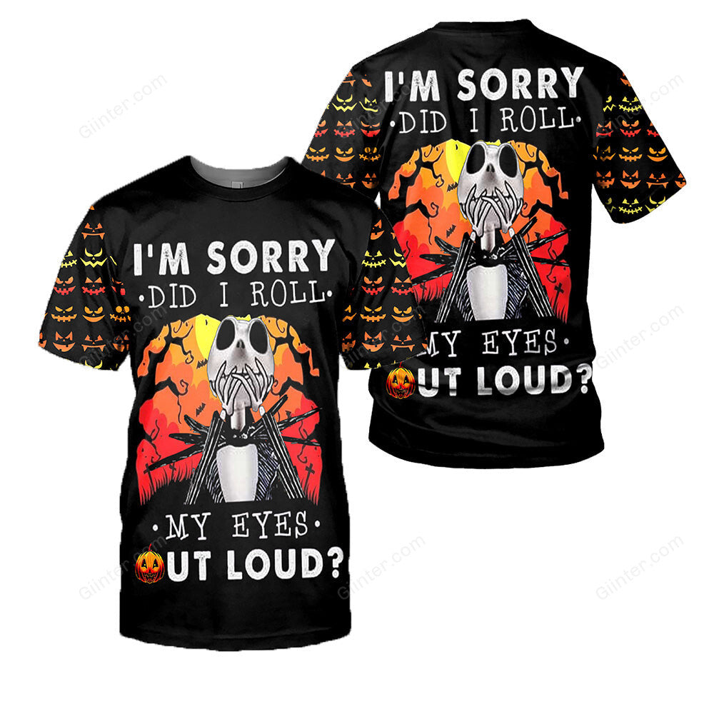 Jack Skellington 3D All Over Printed Shirts For Men And Women 291