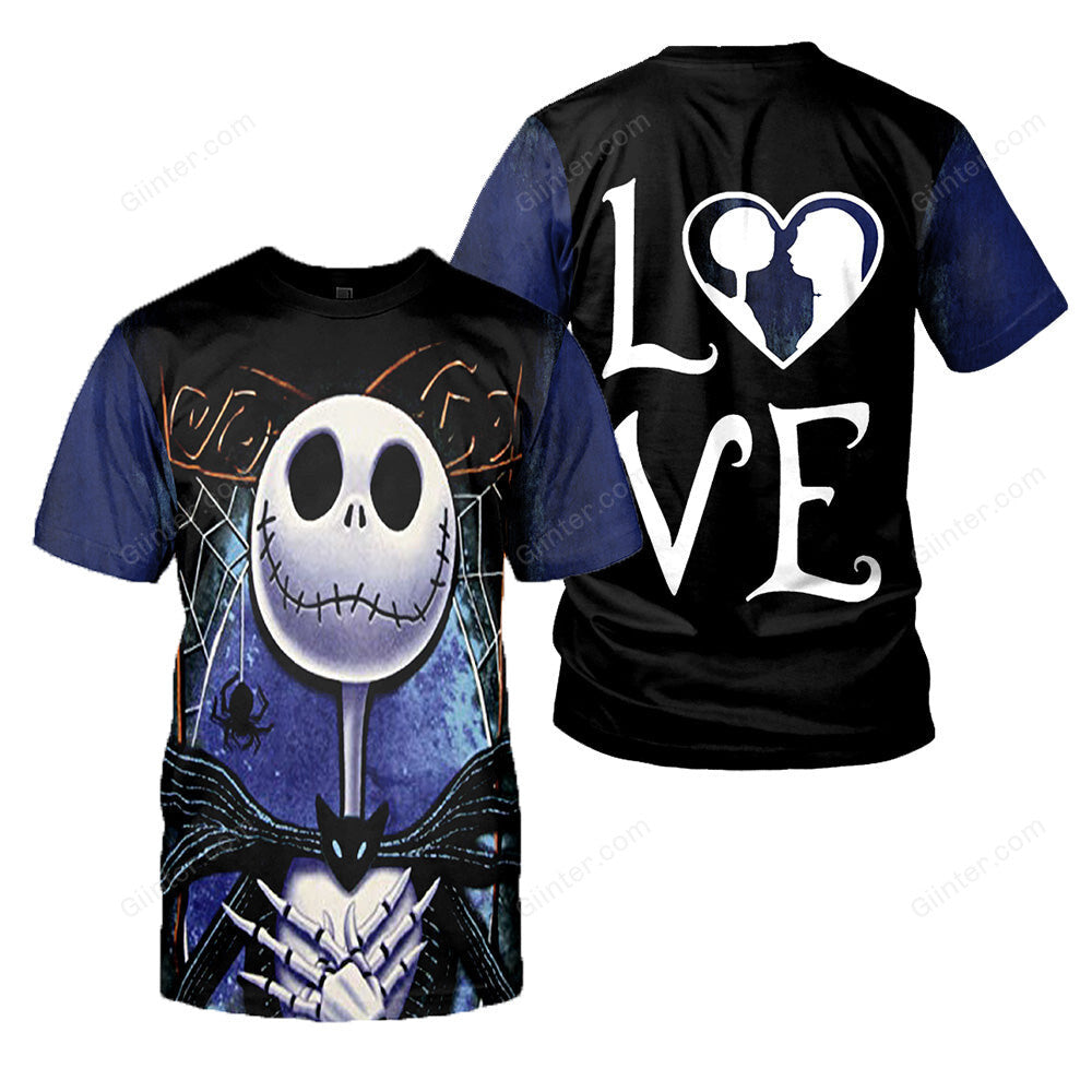 Jack Skellington 3D All Over Printed Shirts For Men And Women 296