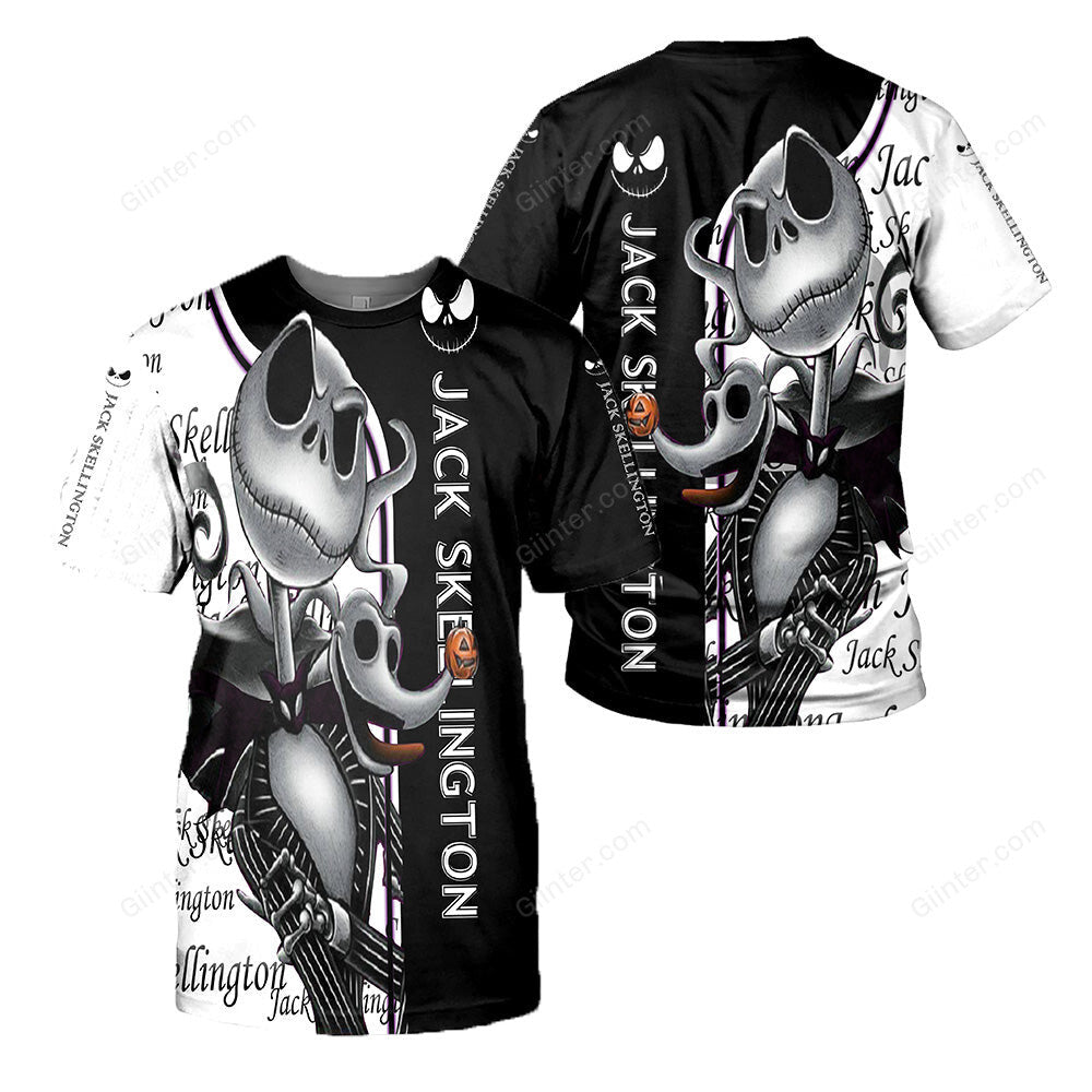 Jack Skellington 3D All Over Printed Shirts For Men And Women 300