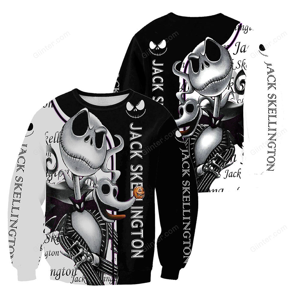 Jack Skellington 3D All Over Printed Shirts For Men And Women 300