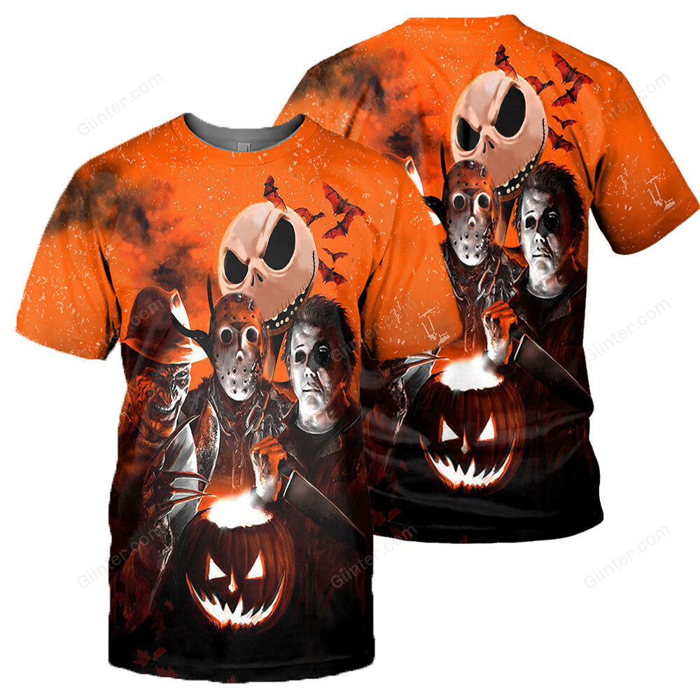 Jack Skellington 3D All Over Printed Shirts For Men And Women 33