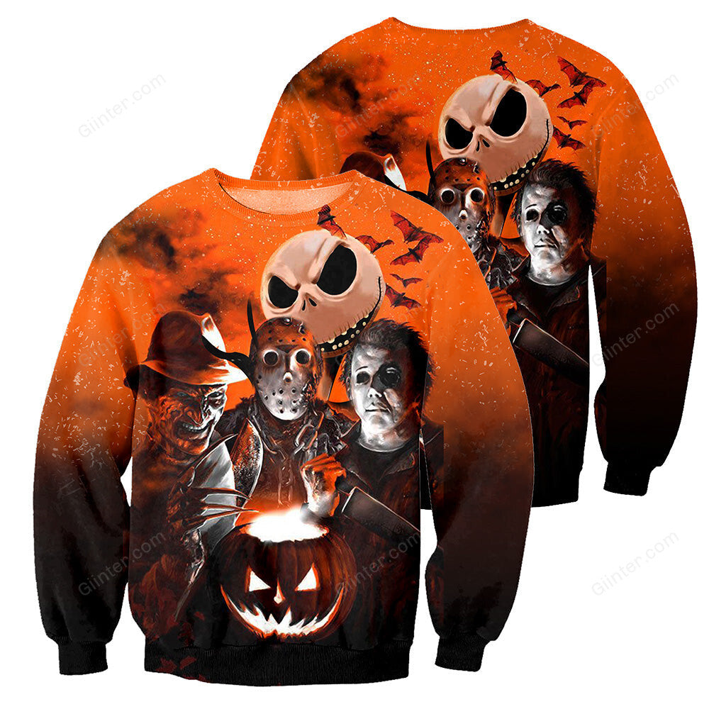 Jack Skellington 3D All Over Printed Shirts For Men And Women 33