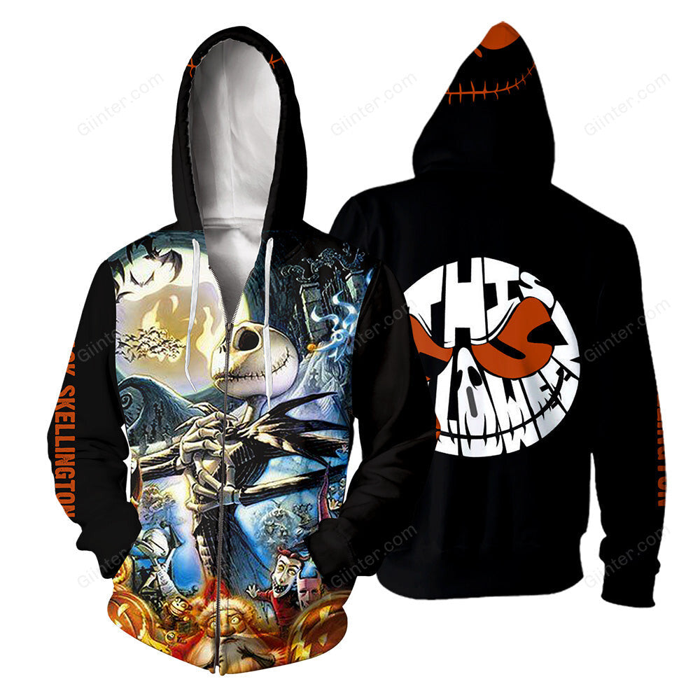 Jack Skellington 3D All Over Printed Shirts For Men And Women 338