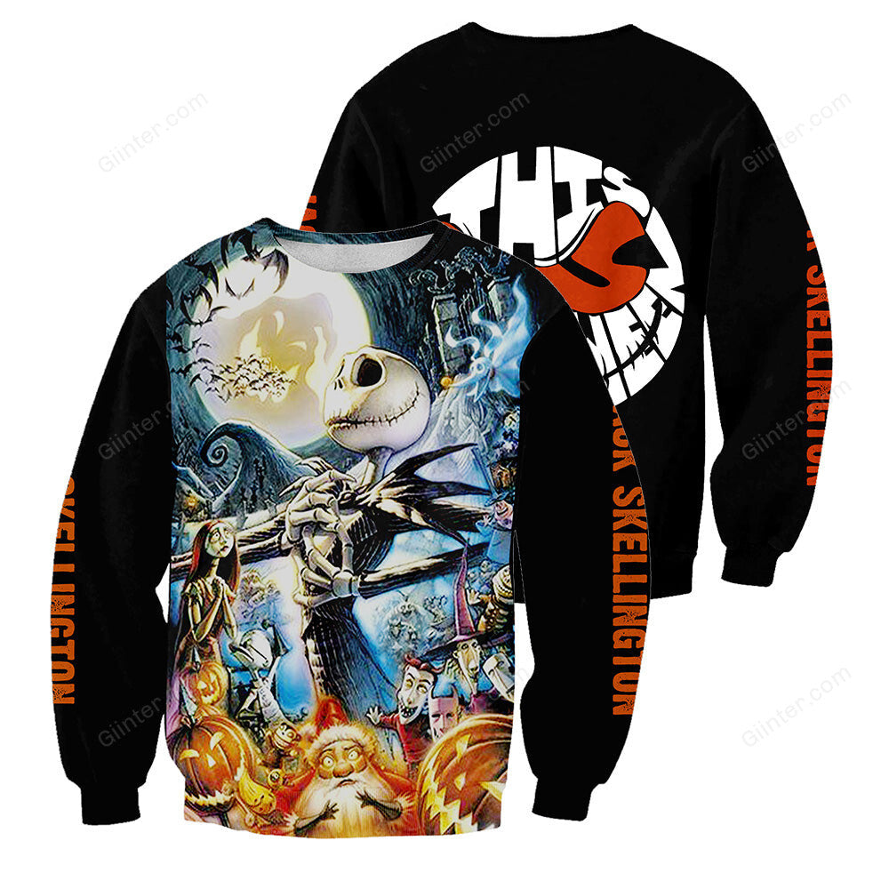 Jack Skellington 3D All Over Printed Shirts For Men And Women 338