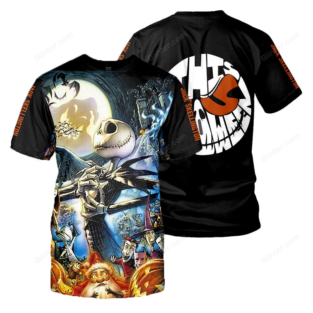 Jack Skellington 3D All Over Printed Shirts For Men And Women 338