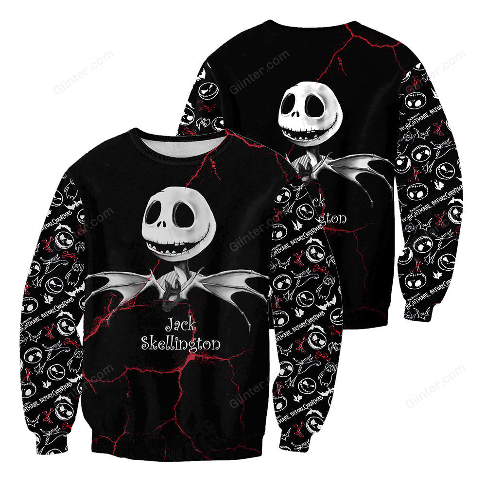 Jack Skellington 3D All Over Printed Shirts For Men And Women 339