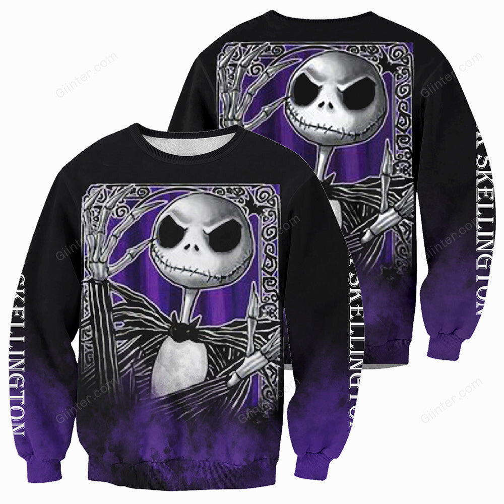 Jack Skellington 3D All Over Printed Shirts For Men And Women 346