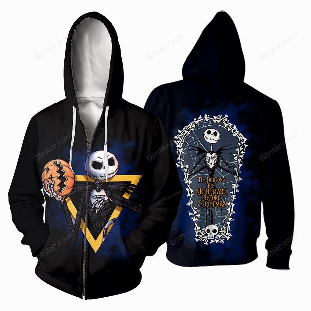 Jack Skellington 3D All Over Printed Shirts For Men And Women 347