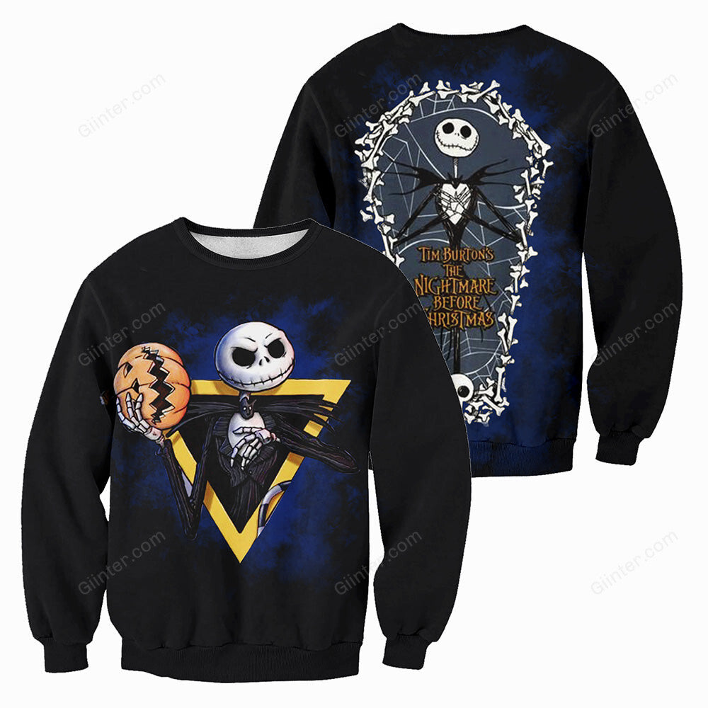 Jack Skellington 3D All Over Printed Shirts For Men And Women 347