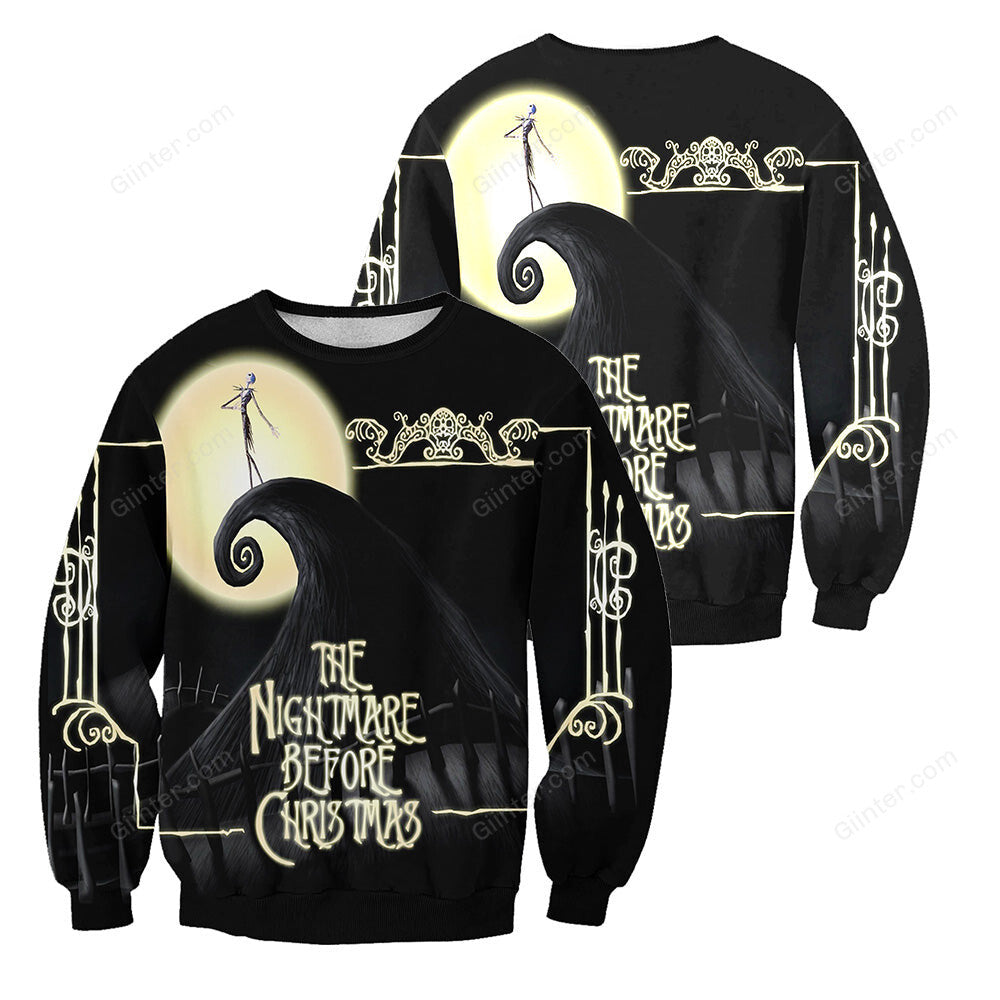 Jack Skellington 3D All Over Printed Shirts For Men And Women 355