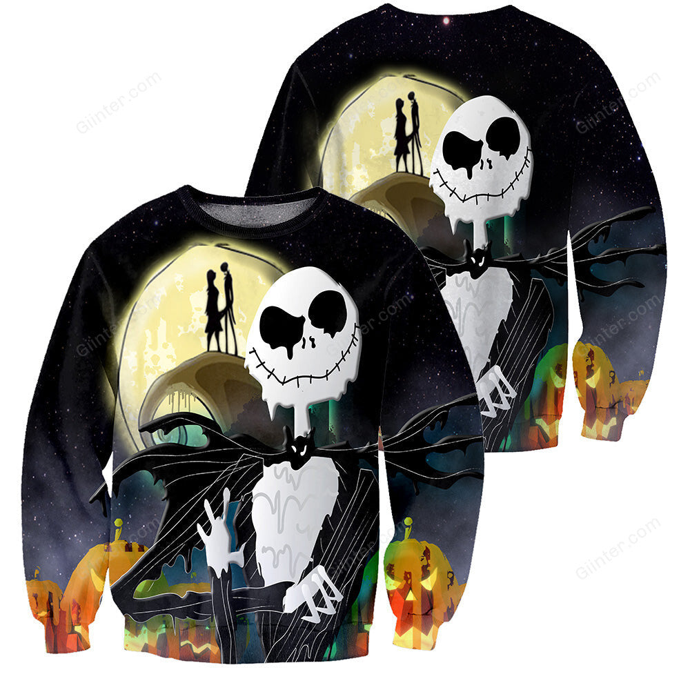 Jack Skellington 3D All Over Printed Shirts For Men And Women 36
