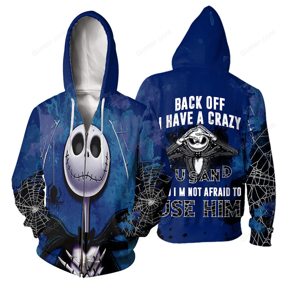 Jack Skellington 3D All Over Printed Shirts For Men And Women 360
