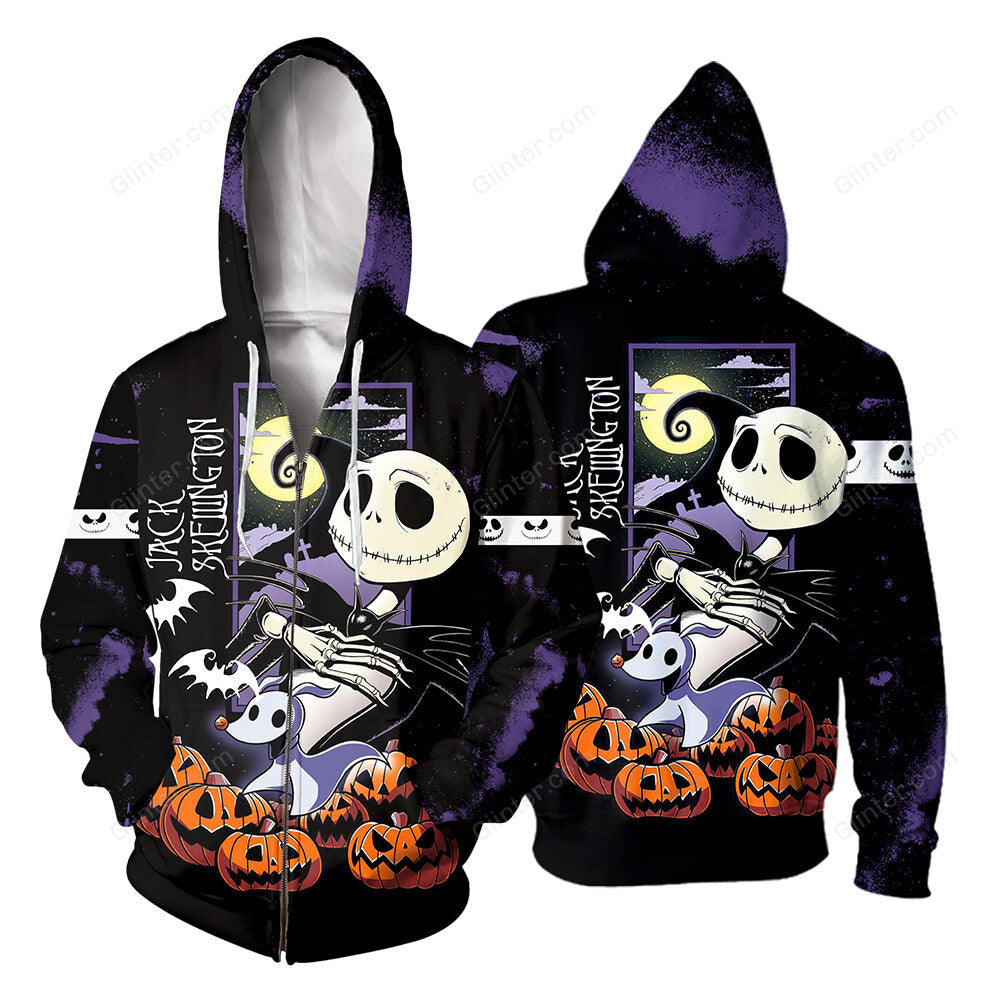 Jack Skellington 3D All Over Printed Shirts For Men And Women 365