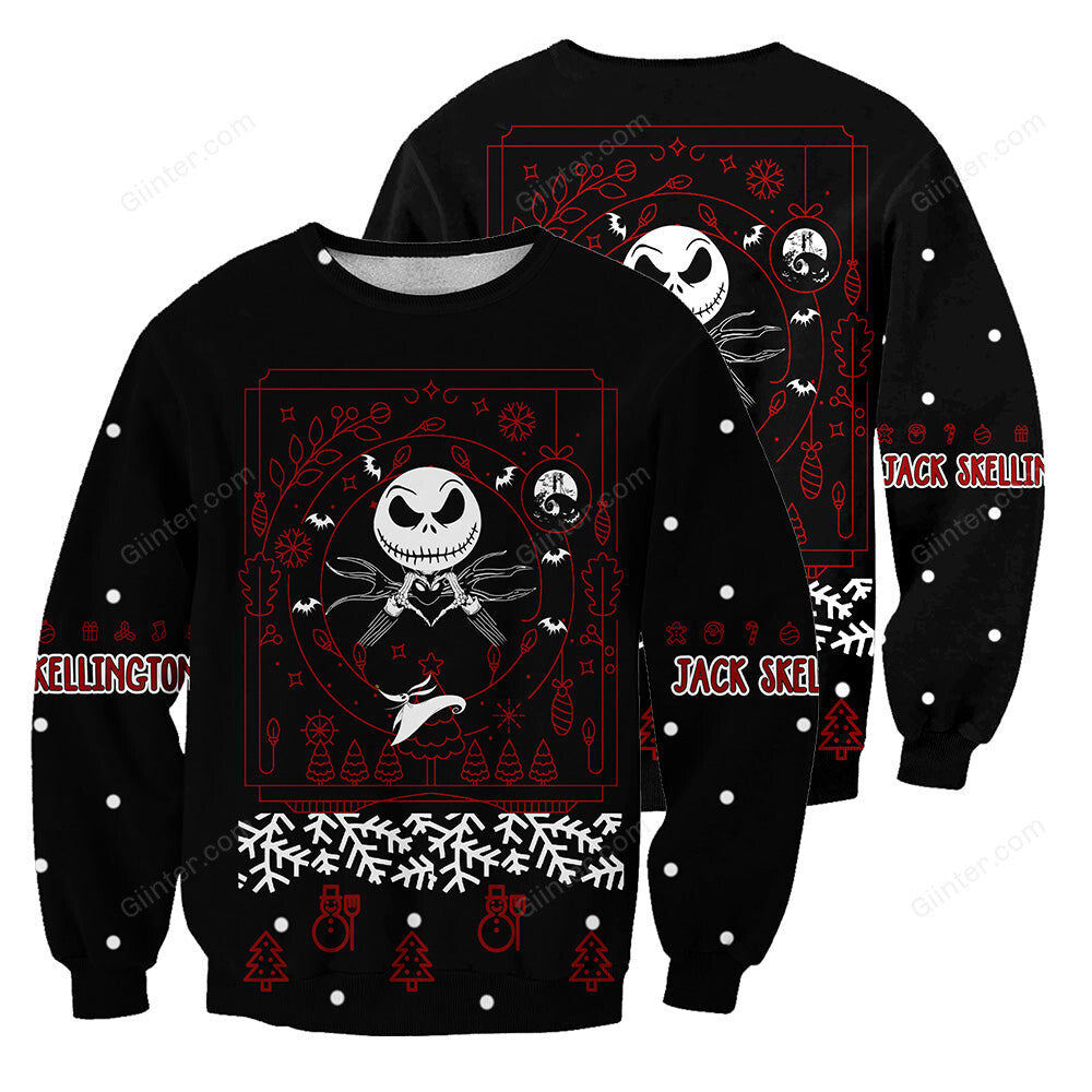 Jack Skellington 3D All Over Printed Shirts For Men And Women 376