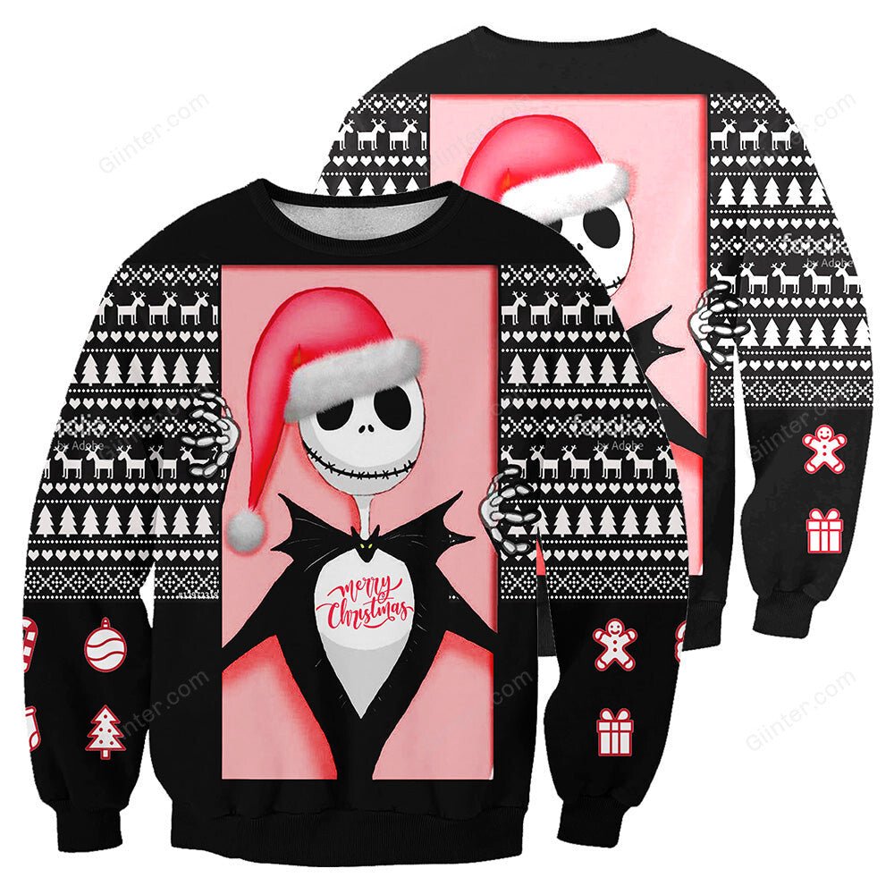 Jack Skellington 3D All Over Printed Shirts For Men And Women 377