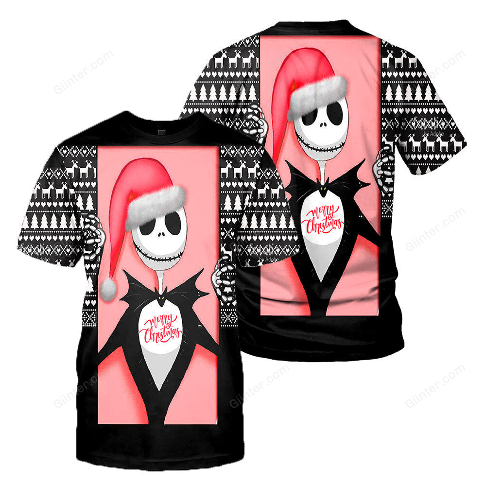 Jack Skellington 3D All Over Printed Shirts For Men And Women 377