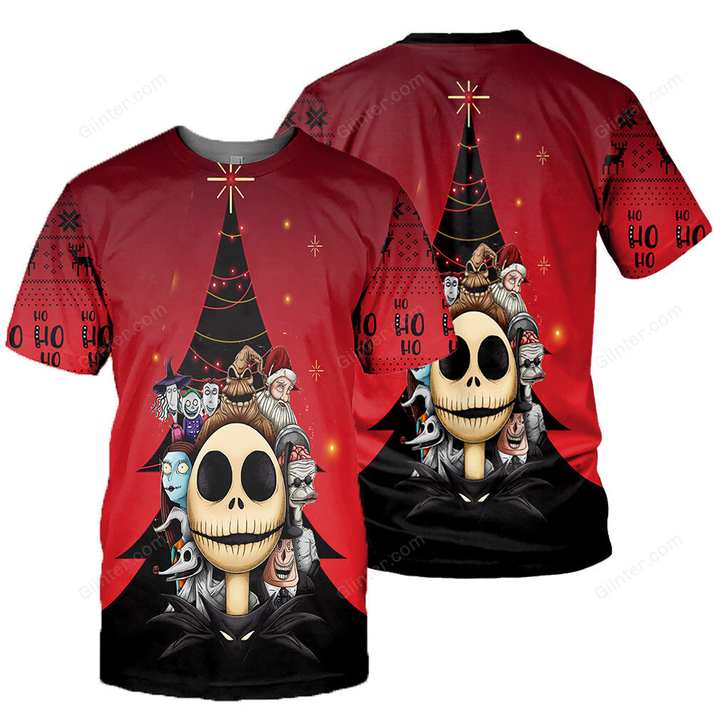 Jack Skellington 3D All Over Printed Shirts For Men And Women 378