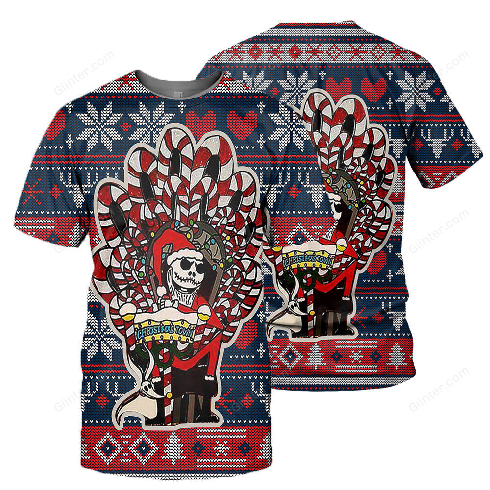 Jack Skellington 3D All Over Printed Shirts For Men And Women 379