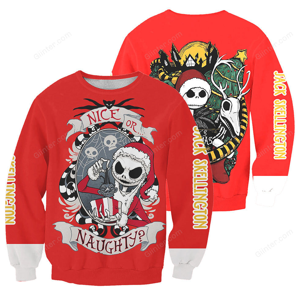 Jack Skellington 3D All Over Printed Shirts For Men And Women 380