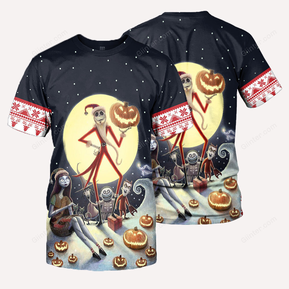 Jack Skellington 3D All Over Printed Shirts For Men And Women 383