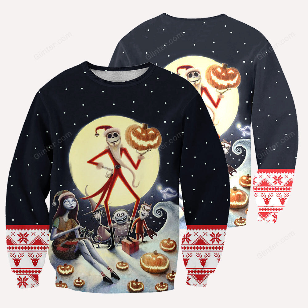 Jack Skellington 3D All Over Printed Shirts For Men And Women 383