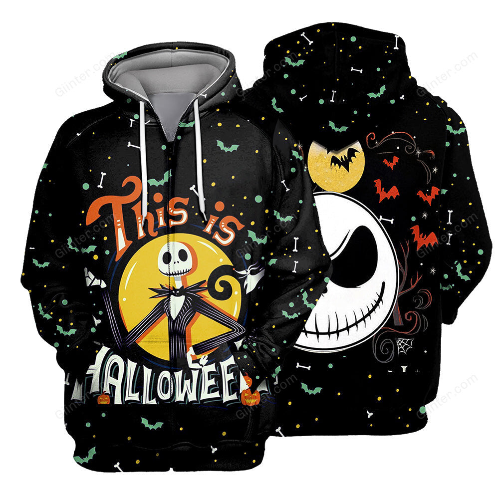 Jack Skellington 3D All Over Printed Shirts For Men And Women 393