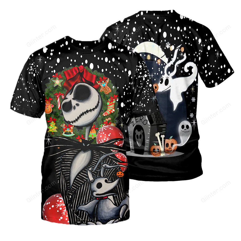Jack Skellington 3D All Over Printed Shirts For Men And Women 394