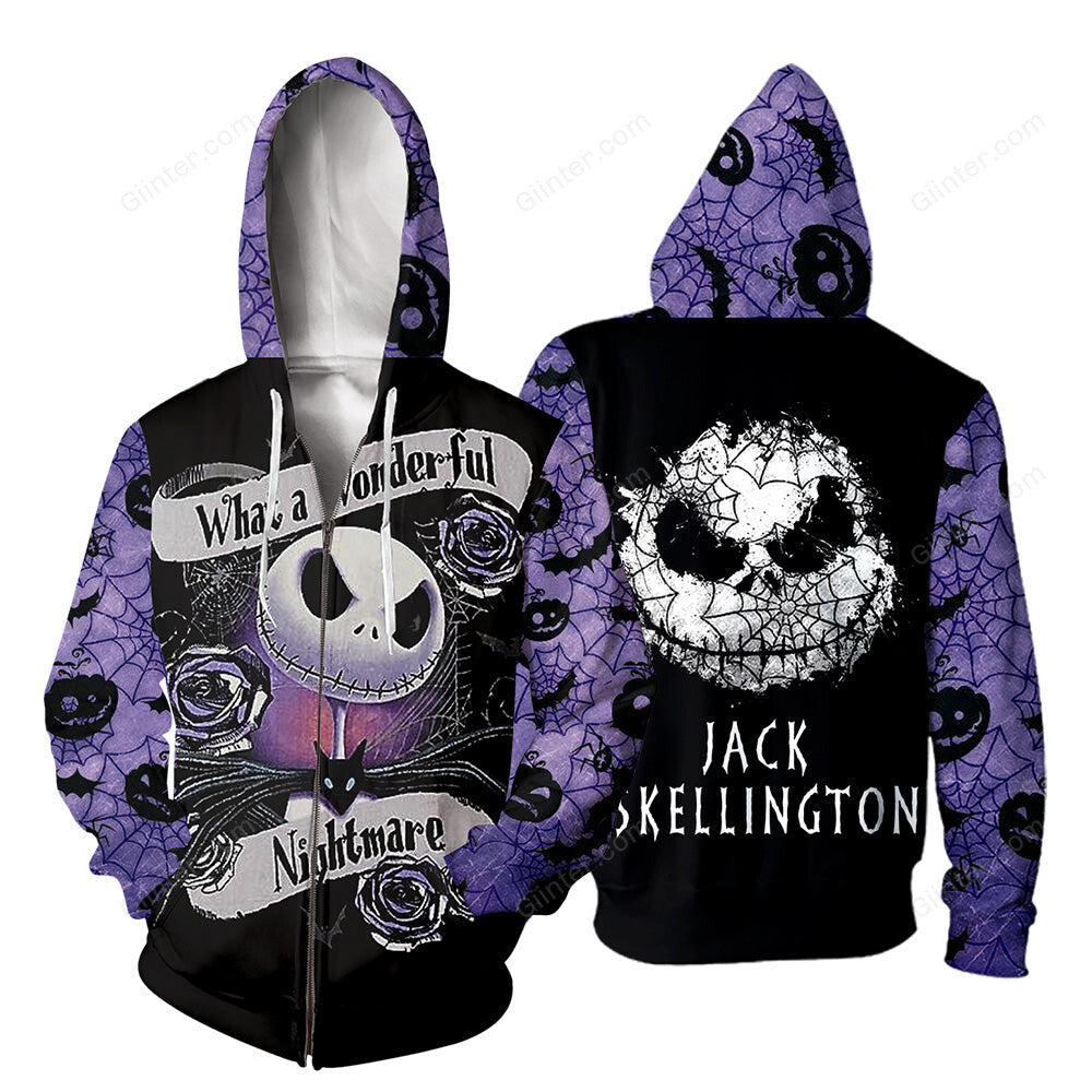 Jack Skellington 3D All Over Printed Shirts For Men And Women 395
